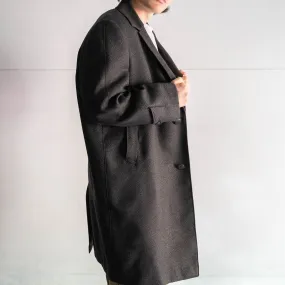 1960-70s Japan vintage black based wool coat