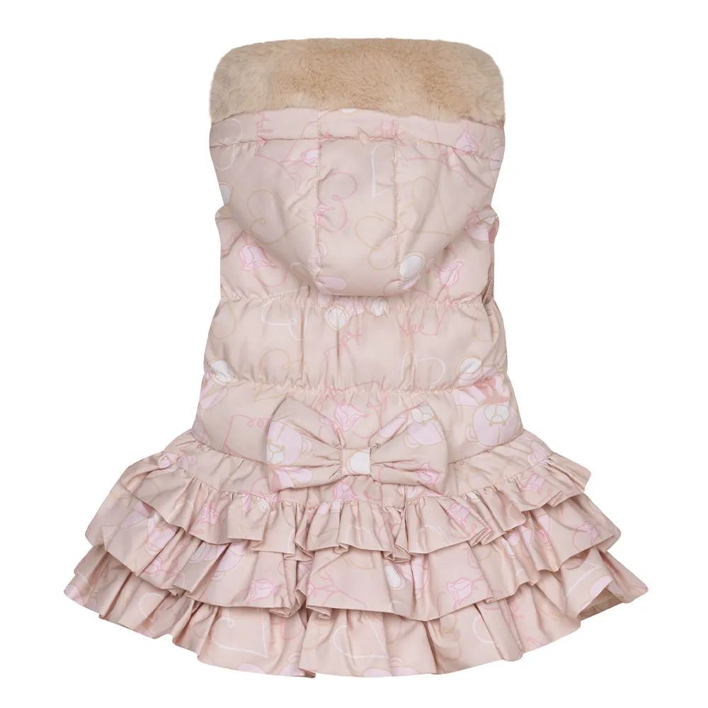 A'Dee - Stormi faux fur teddy print gilet