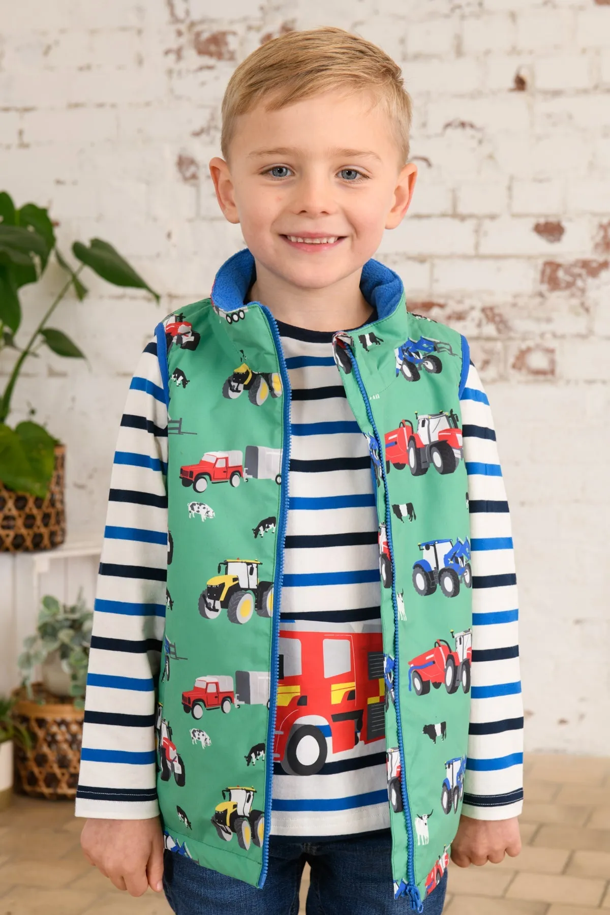 Alex Gilet - Peagreen Tractor Print