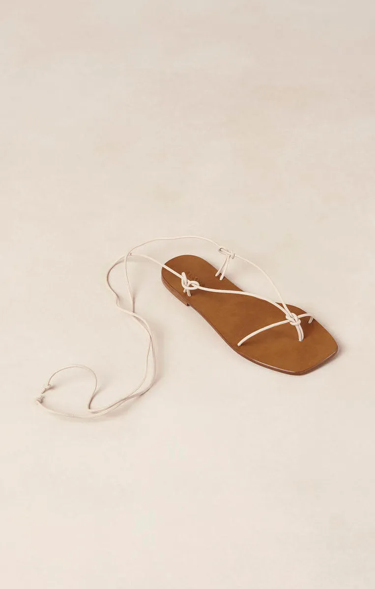 Alohas Misty Wrap Up Sandal ~ Cream