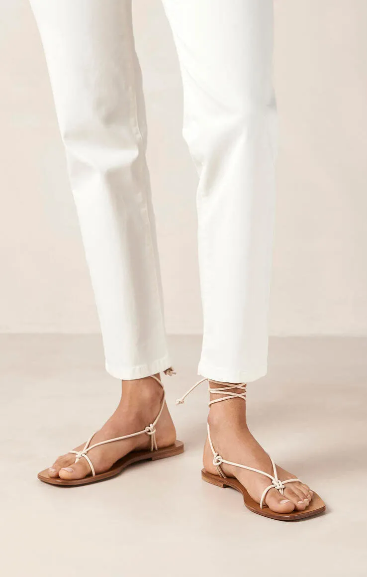 Alohas Misty Wrap Up Sandal ~ Cream