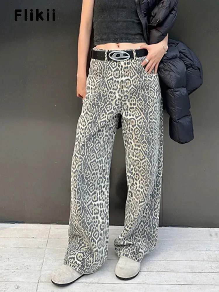 American Vintage Leopard High Waist Jeans