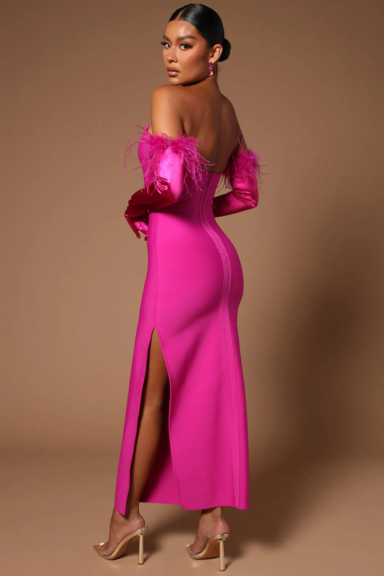 Amora Bandage Dress Set - Pink