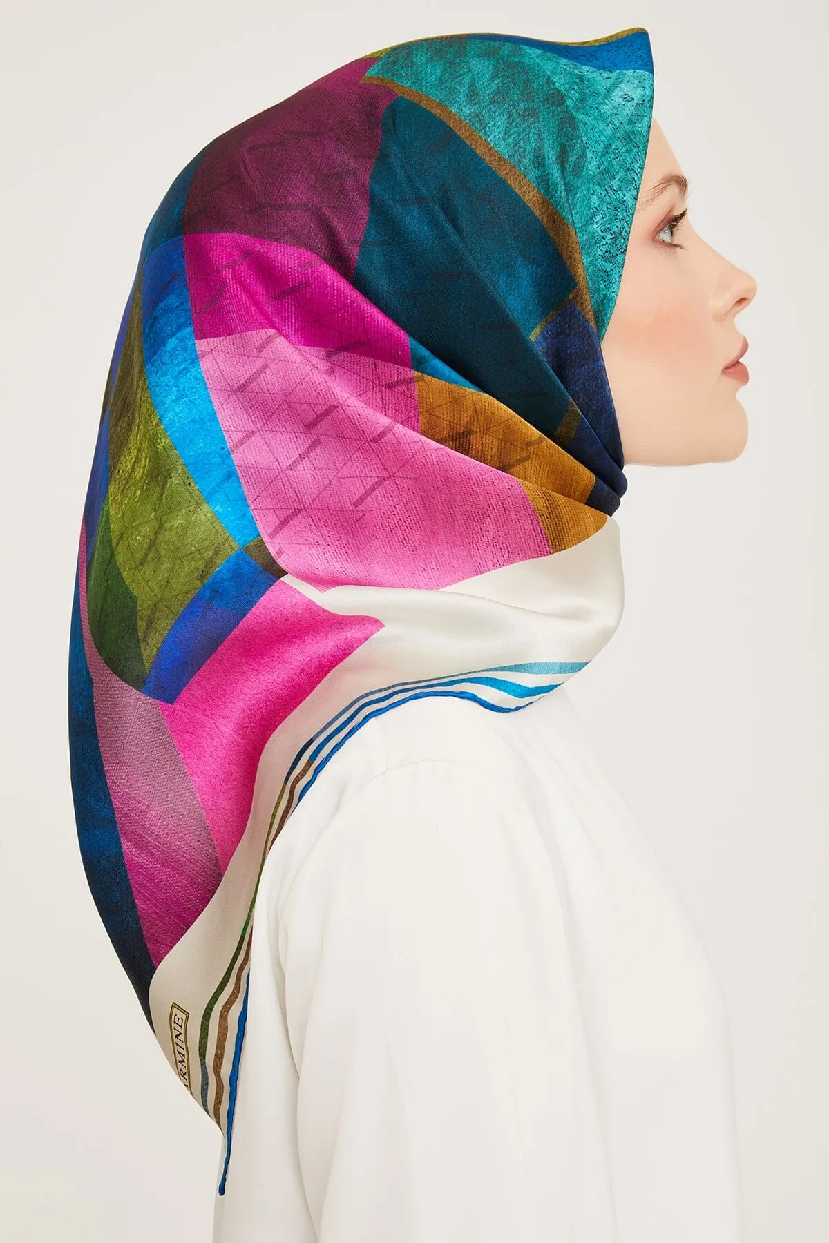 Armine Darwin Modern Silk Scarf #3