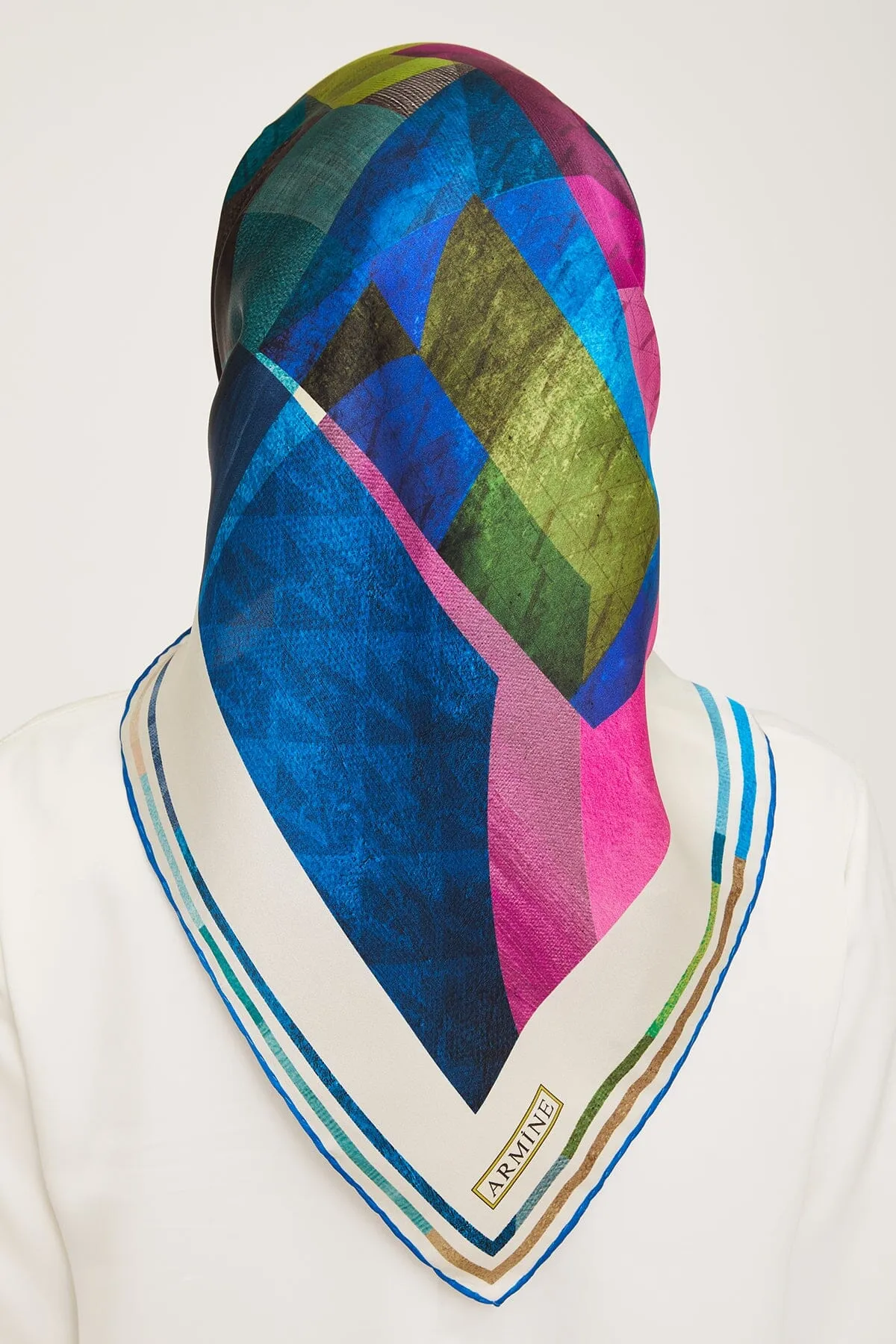 Armine Darwin Modern Silk Scarf #3