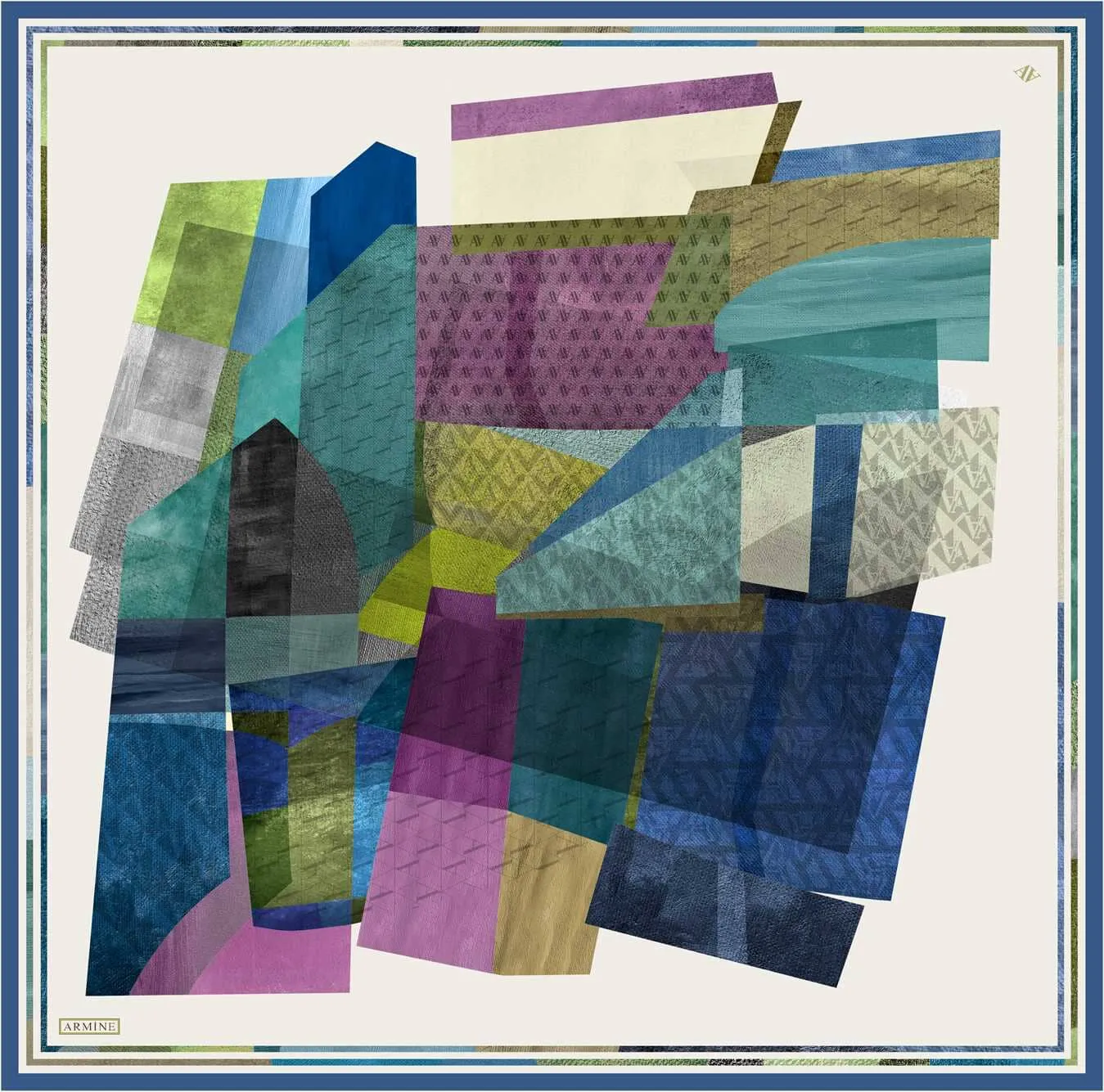 Armine Darwin Modern Silk Scarf #3