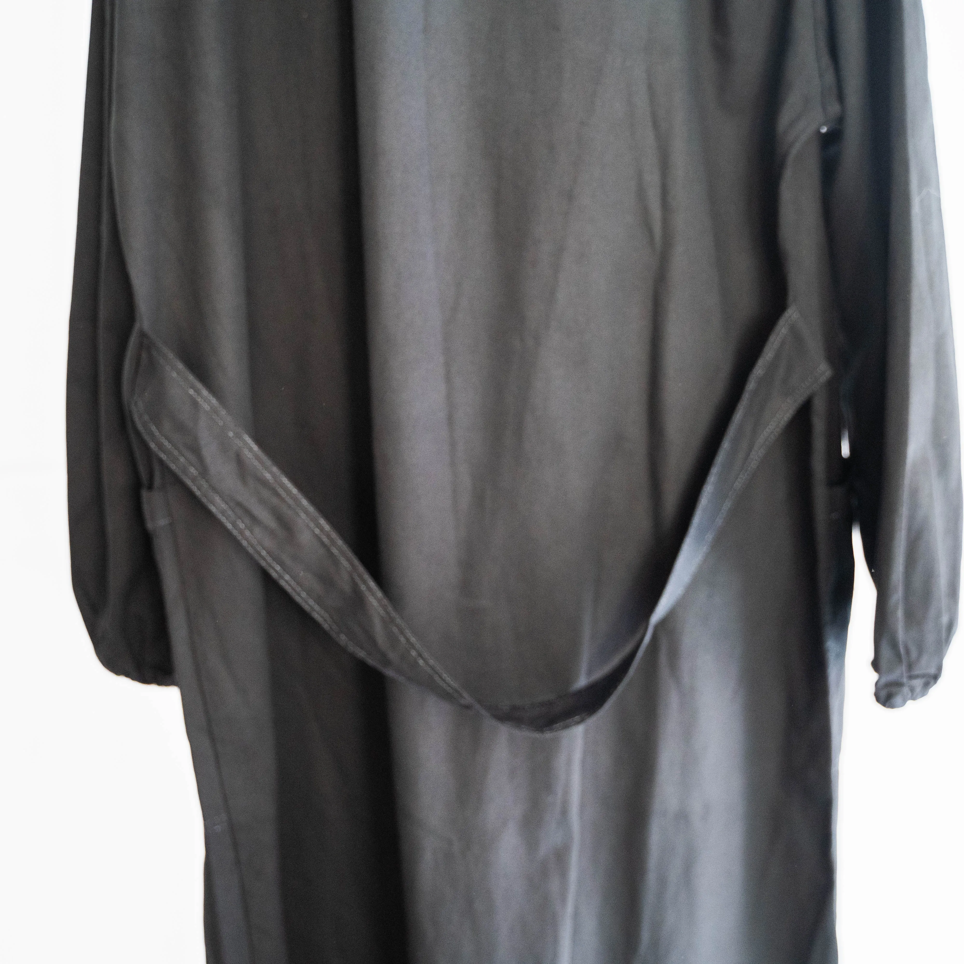 around 1980s Italian military work coat 'black dyed' -dead stock-