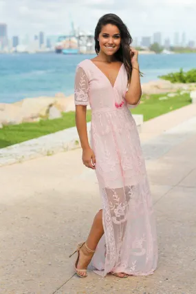 Ash Rose Lace Maxi Dress