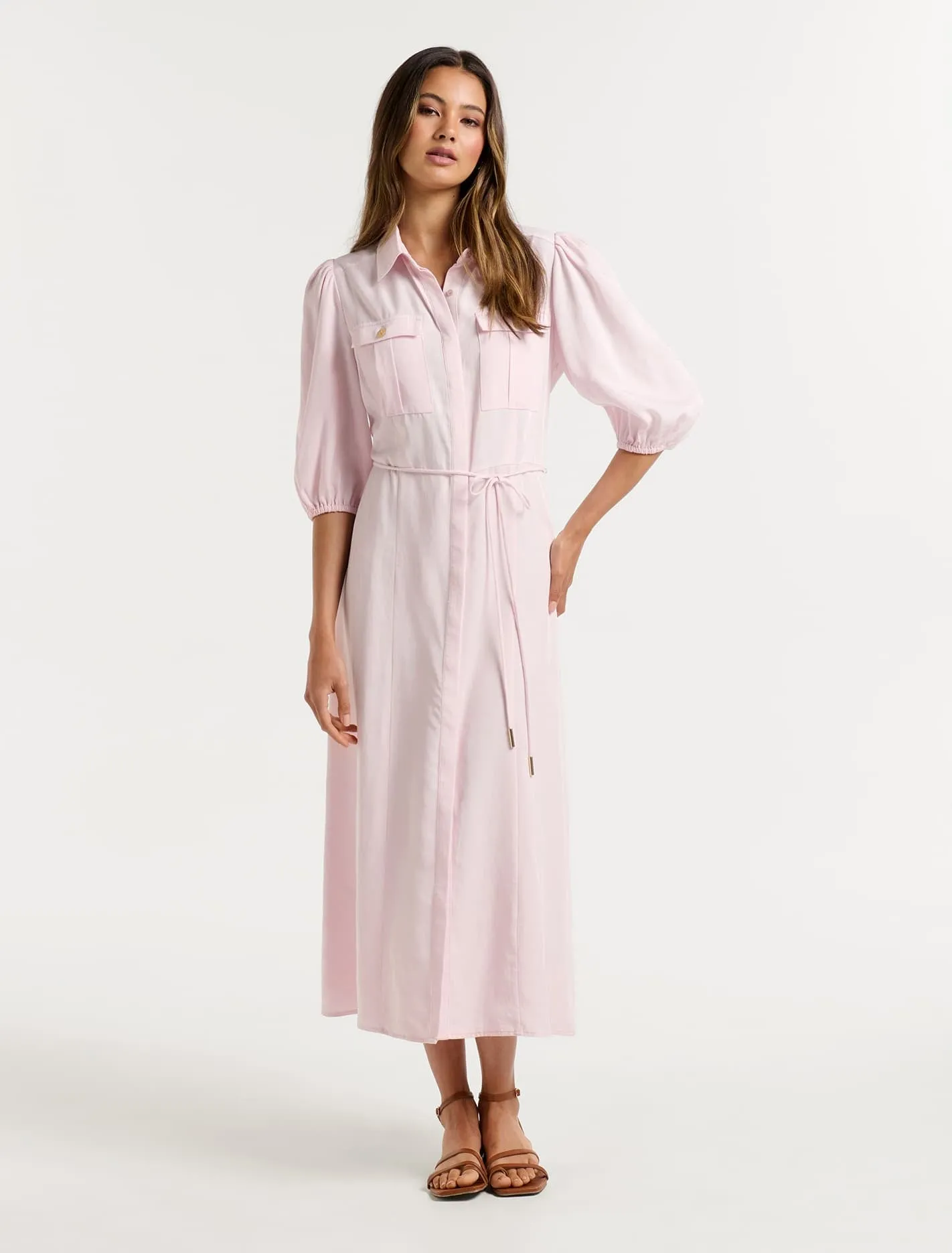 Ashley Midi Shirt Dress