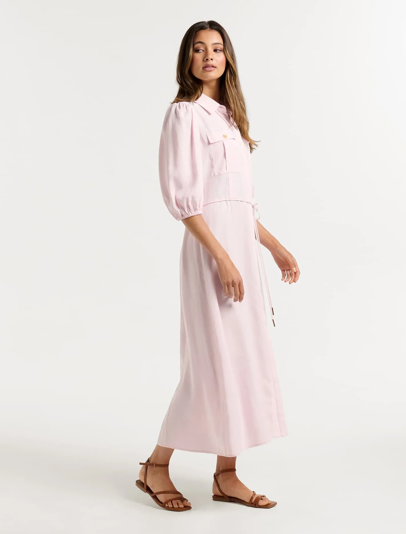 Ashley Midi Shirt Dress