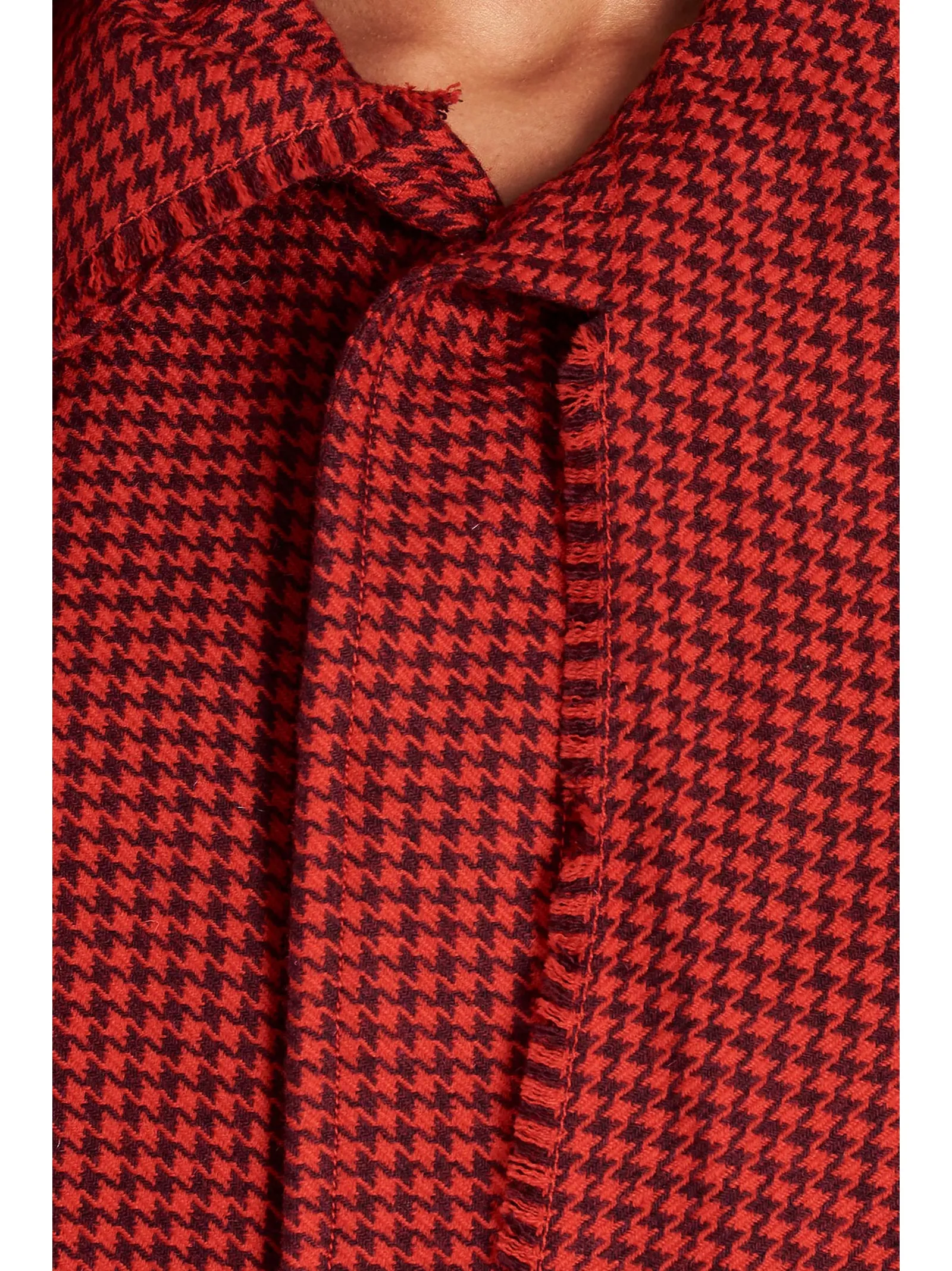 Balenciaga Draped Checked Single-Breasted Coat