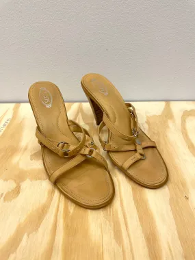 Beige Slip In Sandal