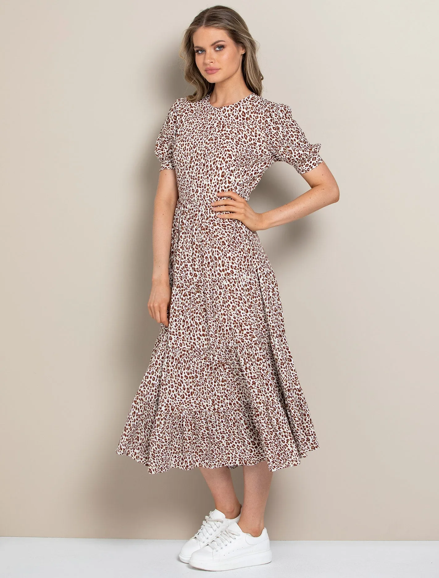 Betty Printed Midi Dress