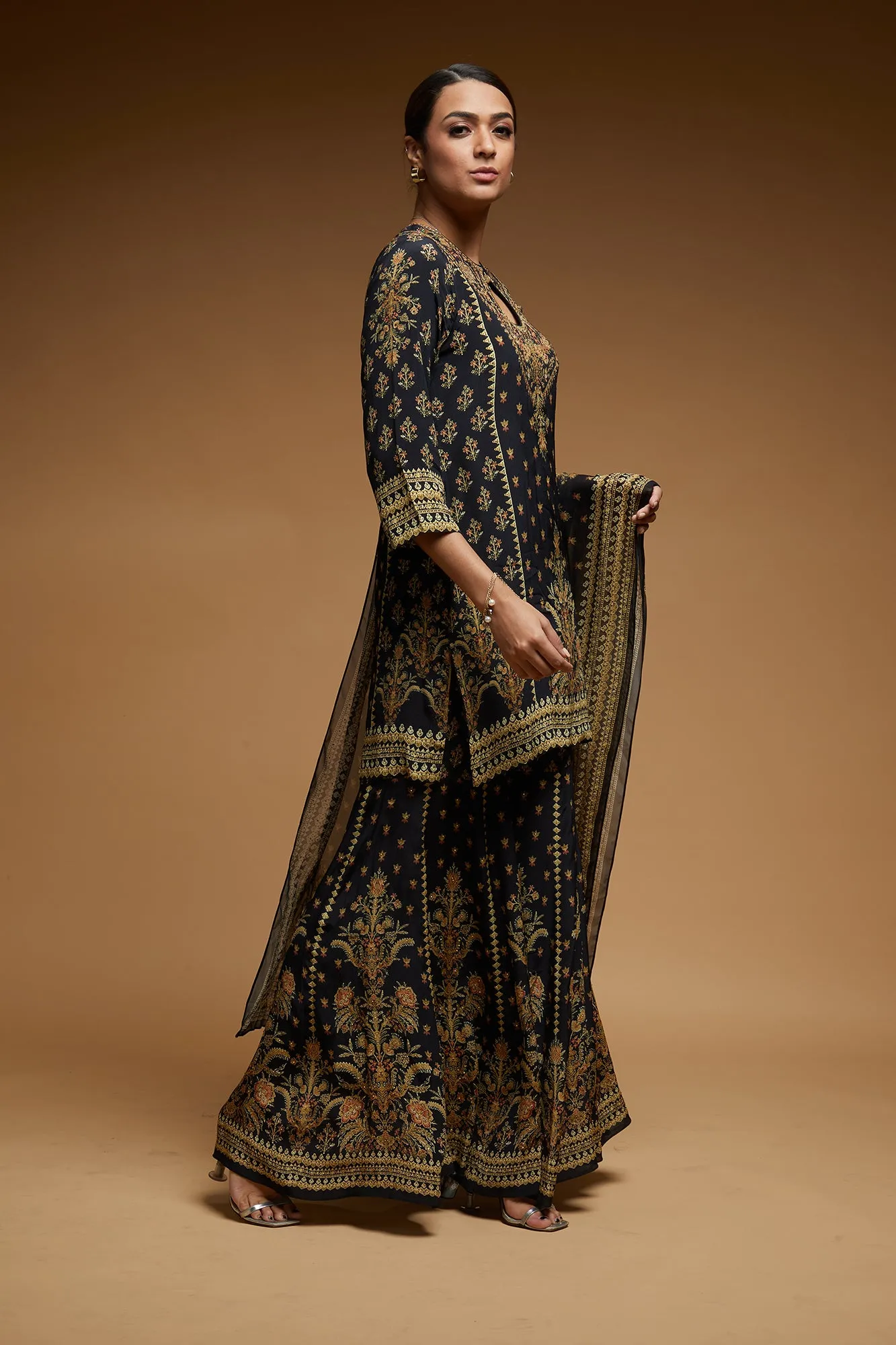 Black Color Sharara