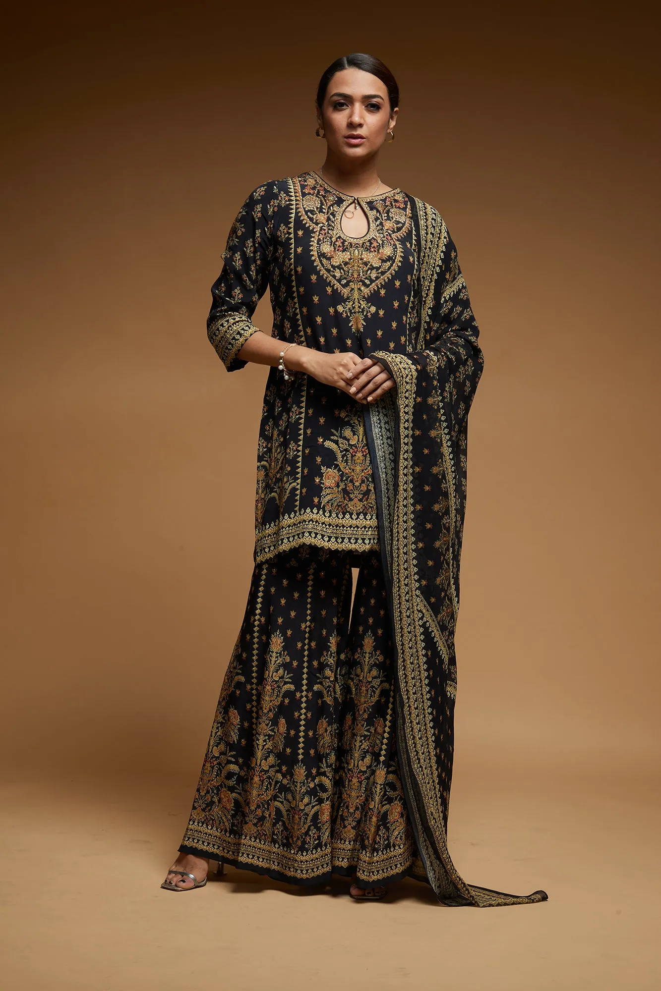 Black Color Sharara