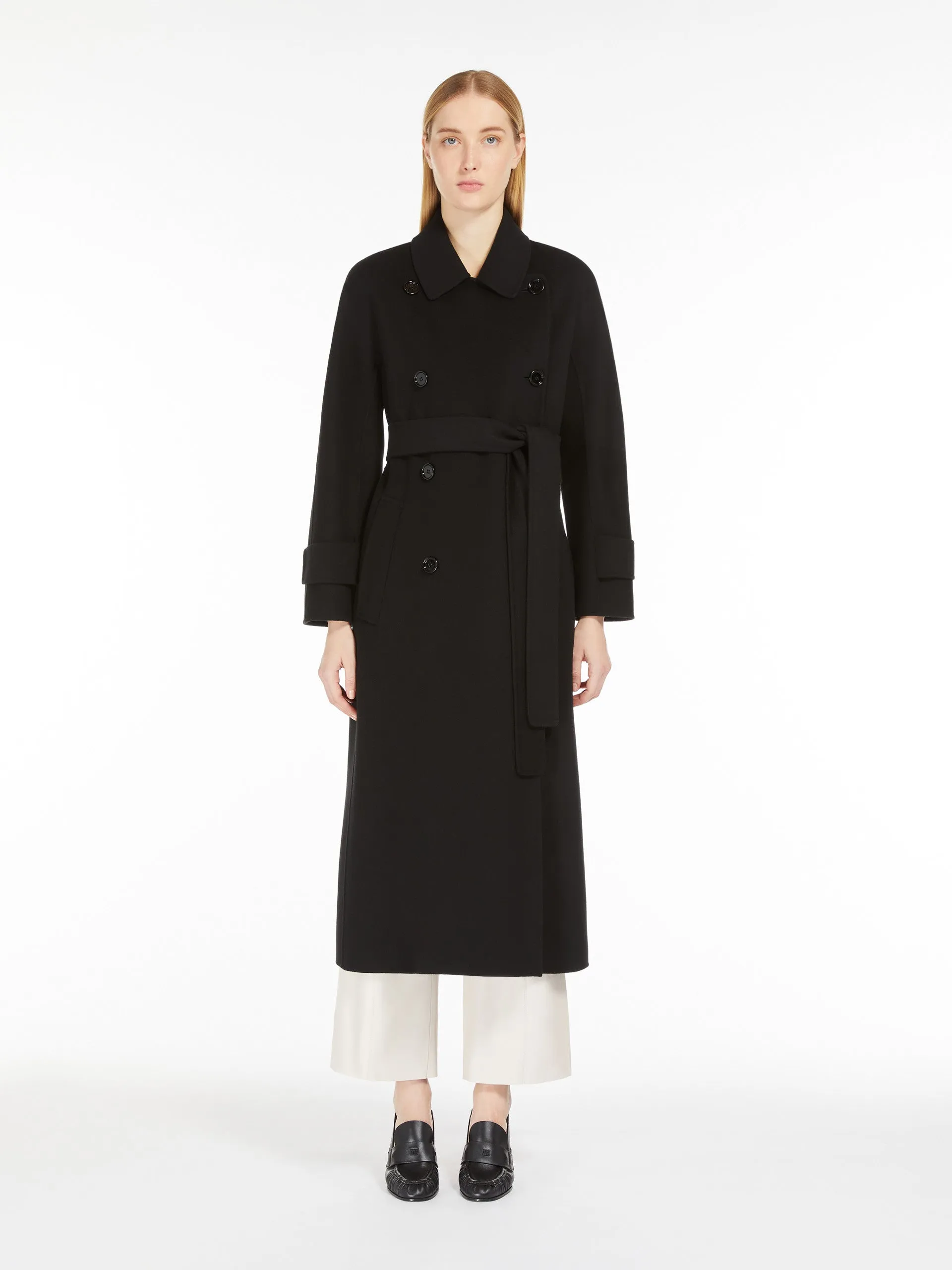 Black Hester Wool Trench Coat