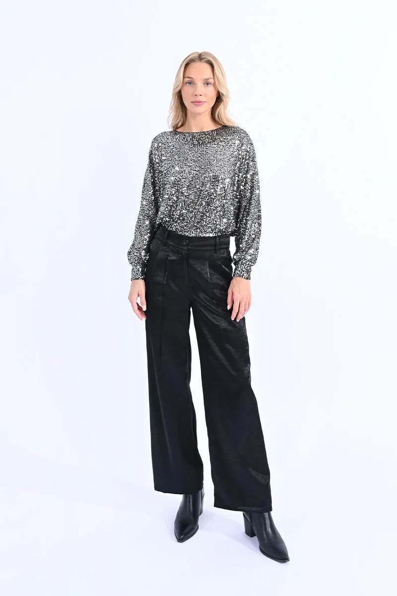 Black High Waist Pants by Molly Bracken