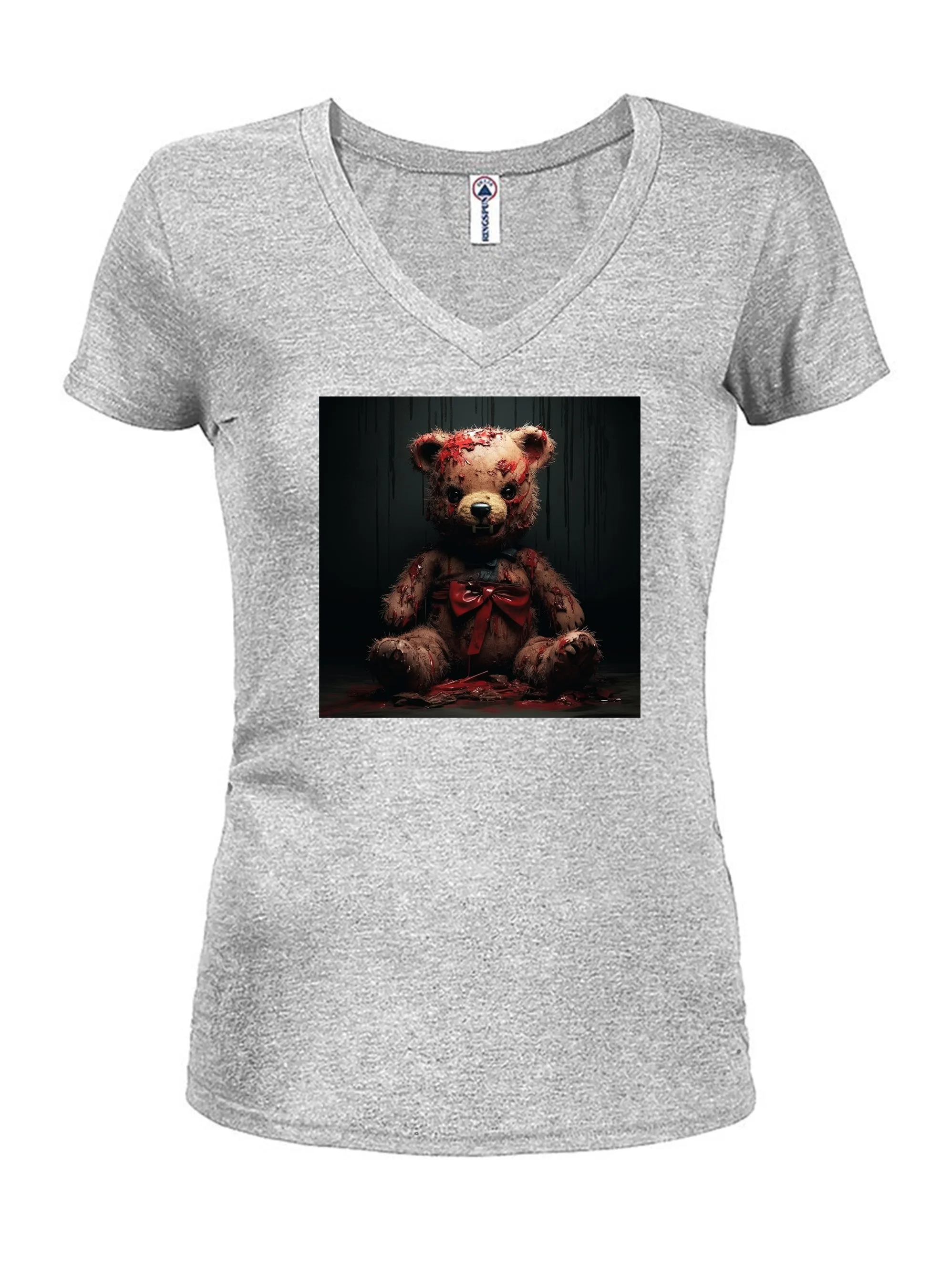 Bloody Teddy Juniors V Neck T-Shirt