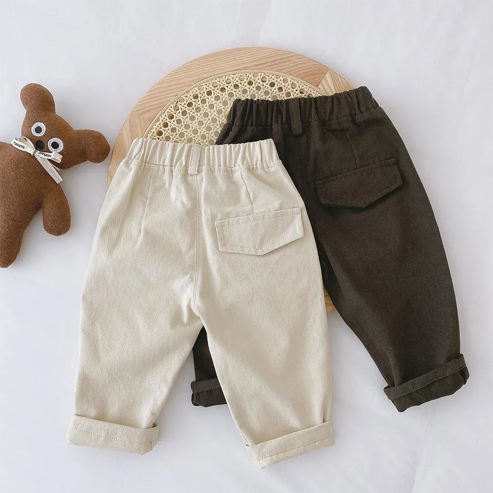 Boys Casual Pants Solid Color Trousers Boy Clothes Wholesale