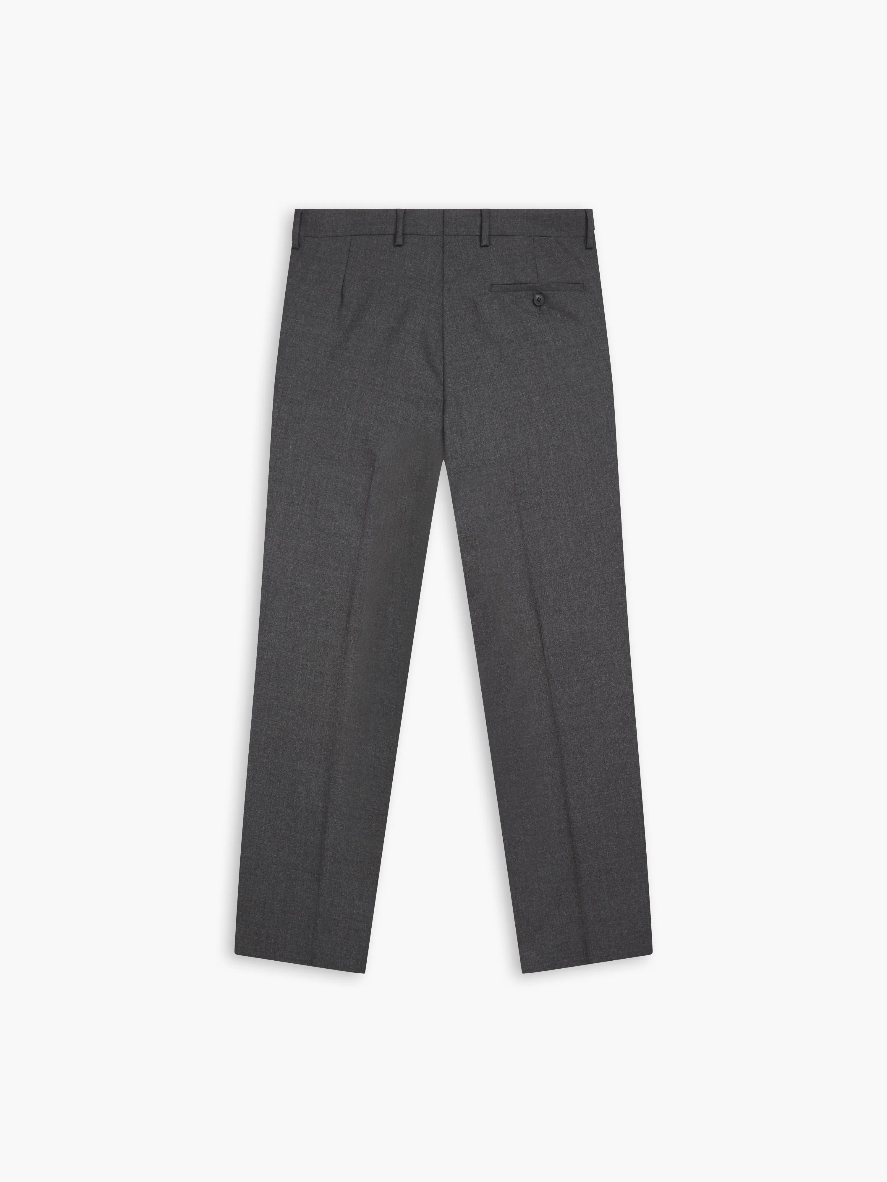 Brondesbury Italian Luxury Regular Charcoal Suit Trouser