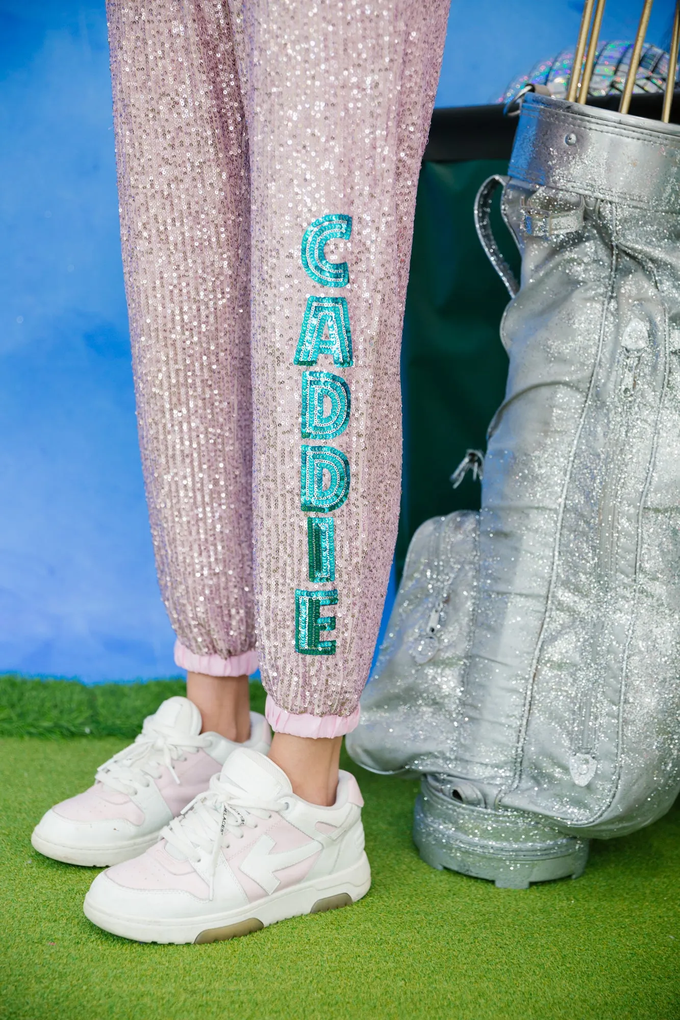 CADDIE SEQUIN JOGGERS