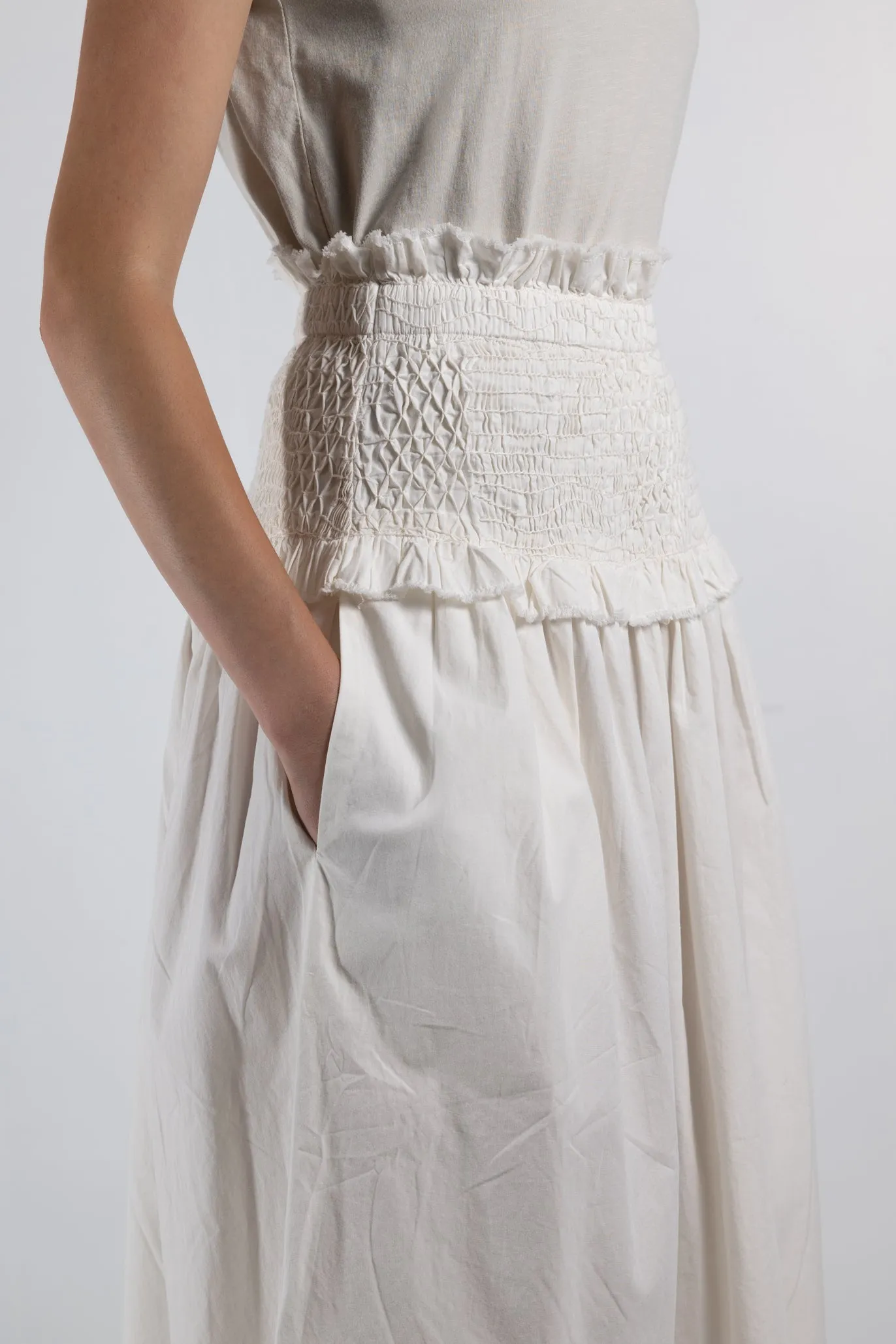 Casey hand smocked skirt