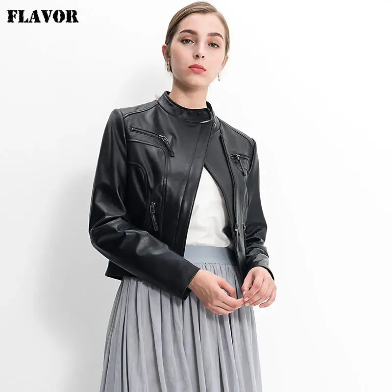 Casual Lambskin Motorcycle Jacket