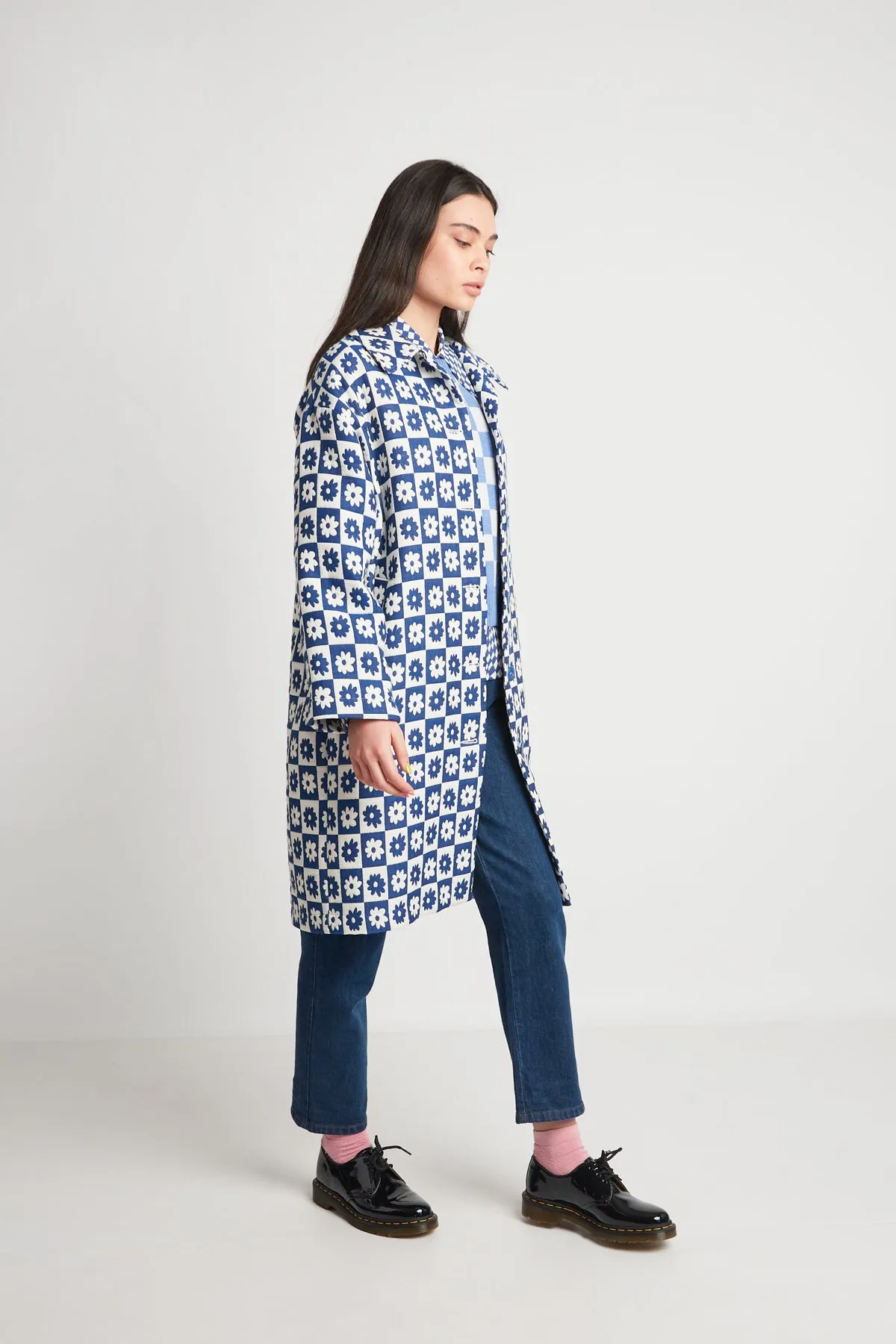 Ceres Coat - Blue Quilting