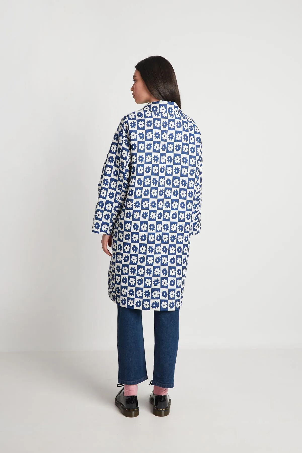 Ceres Coat - Blue Quilting