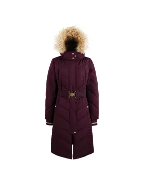 Charlotte Longline Coat - Plum