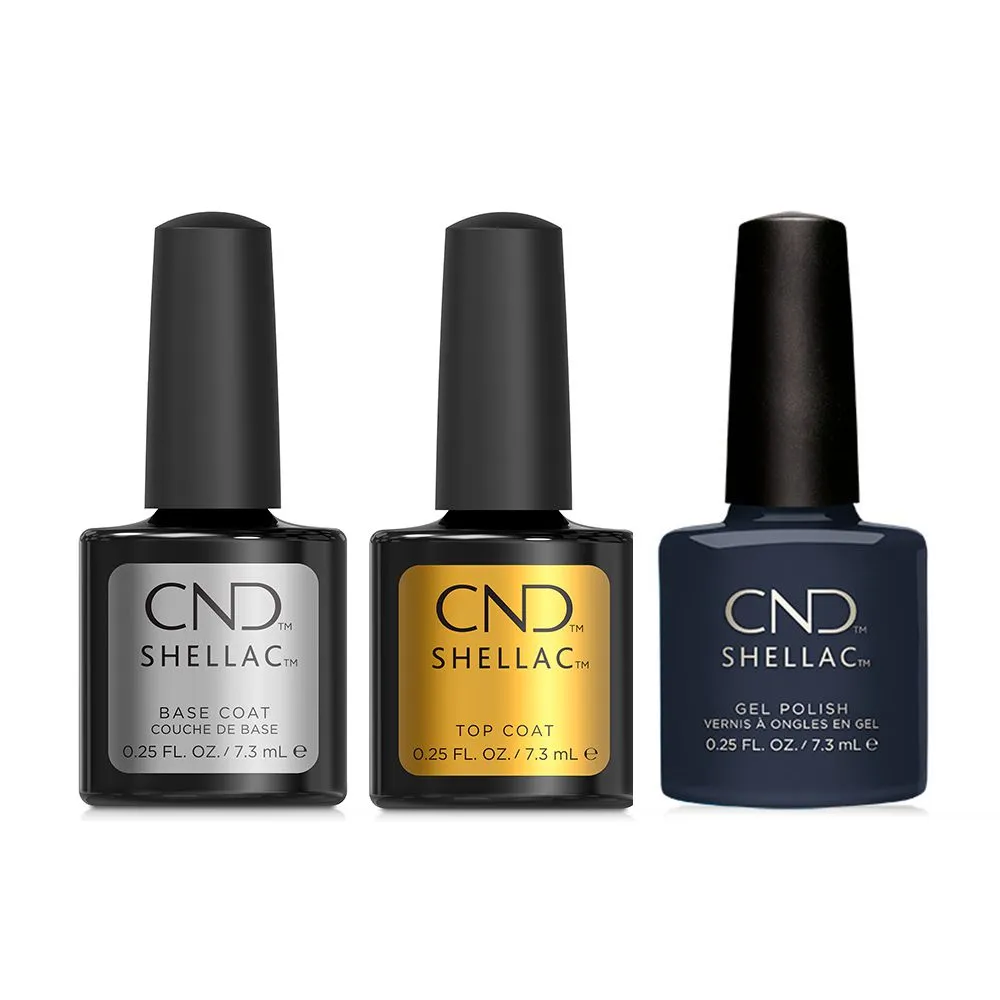 CND - Shellac Combo - Base, Top & Indigo Frock