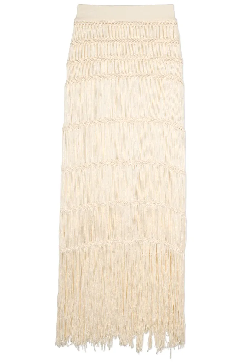 Cordelia Macrame Midi Skirt