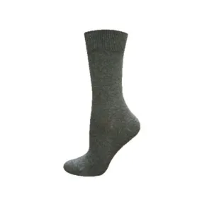 Cotton Dress "Flat Knit" Diabetic Socks by Wellness - Medium