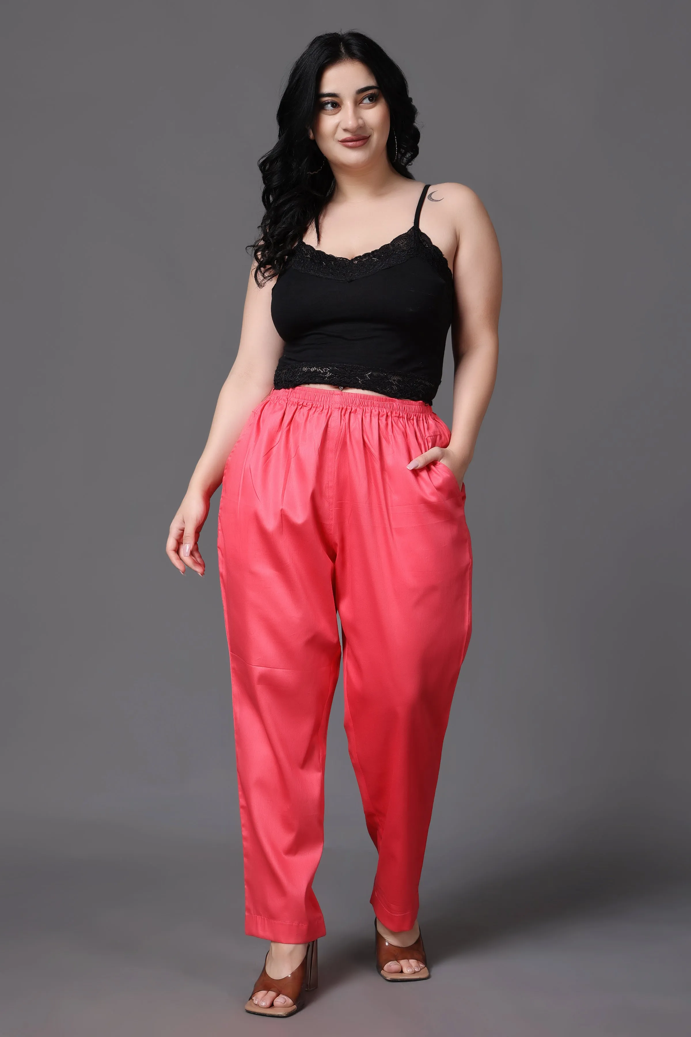 Cotton Metallic Pant Palazzo