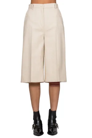 Cropped Wide Leg Trousers