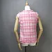 CUSTOM MADE Check Pattern Tweed Vest Gilet Pink