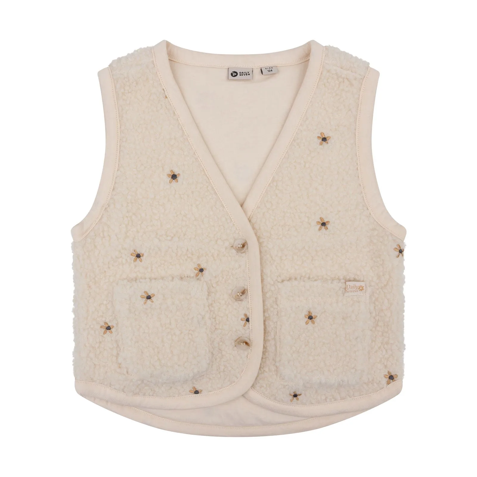 Daily7 Teddy Gilet Embroidery