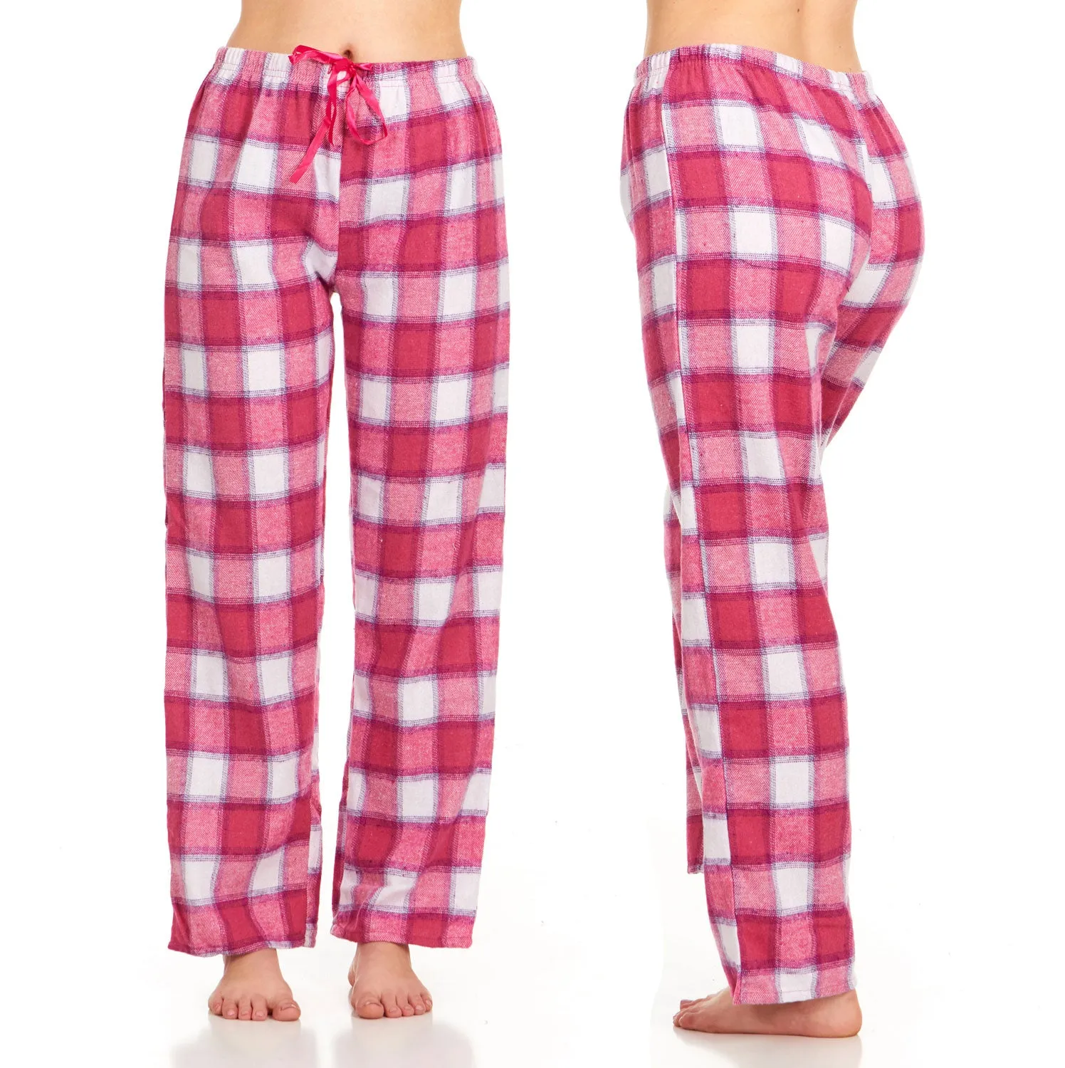 DARESAY Women’s Flannel Pajama Pants Ladies’ Soft & Stretchy Plaid Pajama Pants- Relaxed Fit, Comfortable Home pajama pants for women- Long Sleep Pants & Casualwear For All Seasons