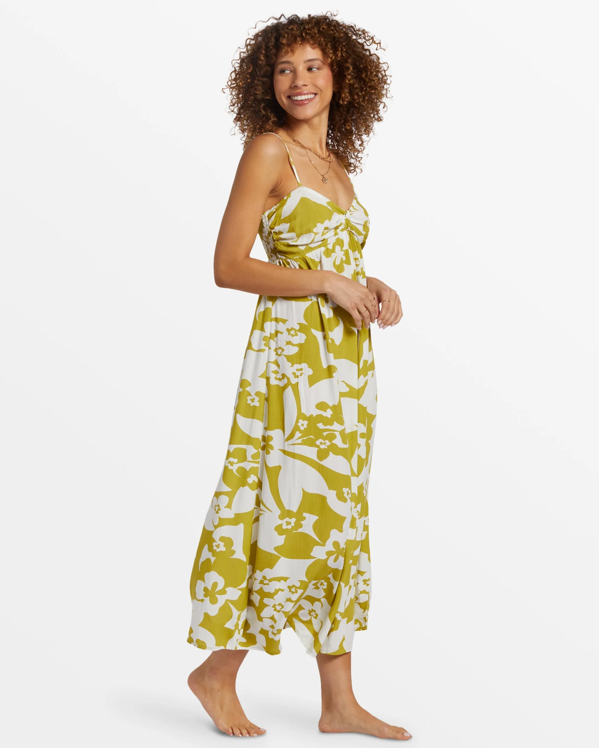 Daybreak Midi Midi Dress - Moss Joy