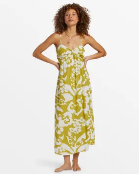 Daybreak Midi Midi Dress - Moss Joy