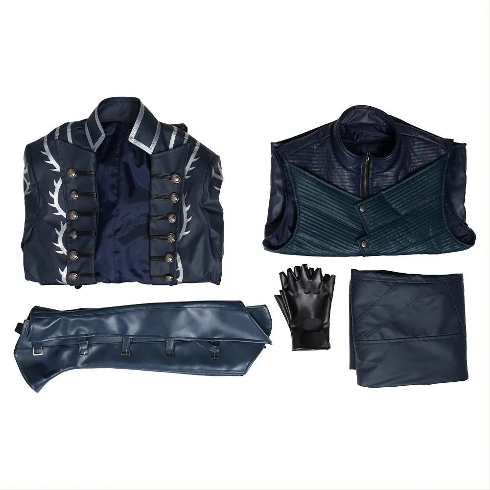 Devil May Cry V Vergil Aged Outfit  Halloween Carnival Suit Cosplay Costume