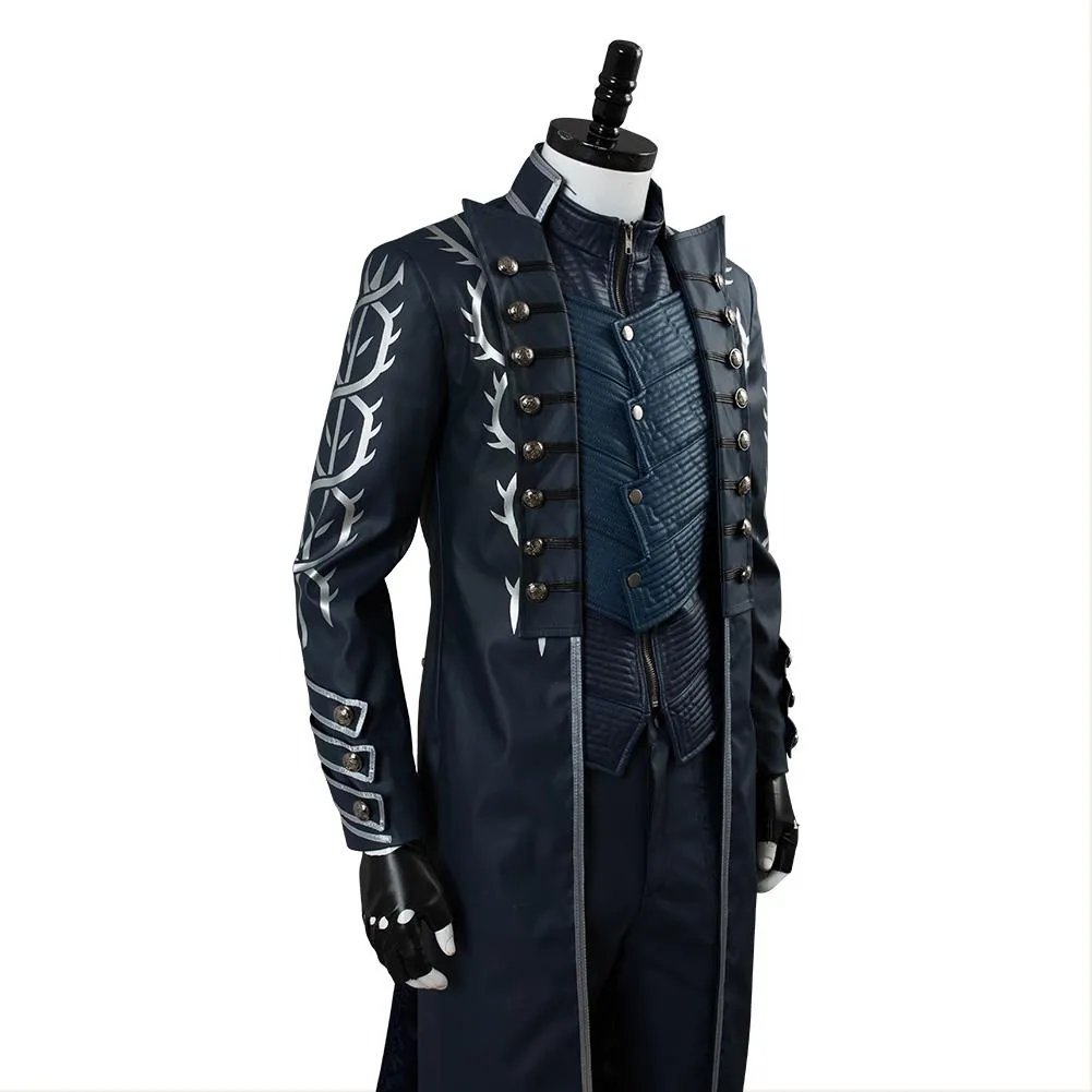 Devil May Cry V Vergil Aged Outfit  Halloween Carnival Suit Cosplay Costume