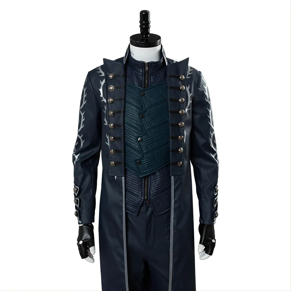 Devil May Cry V Vergil Aged Outfit  Halloween Carnival Suit Cosplay Costume