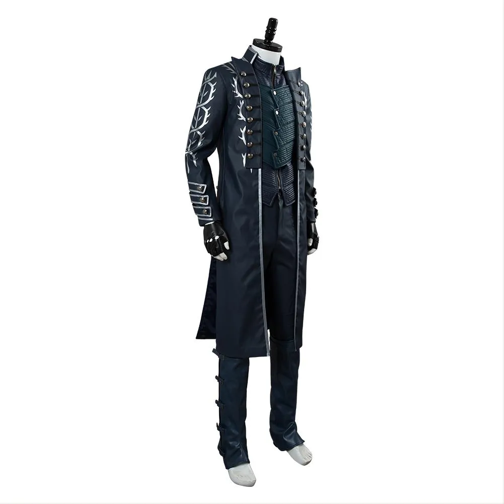 Devil May Cry V Vergil Aged Outfit  Halloween Carnival Suit Cosplay Costume