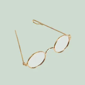 Dolls Glasses - Gold Rim