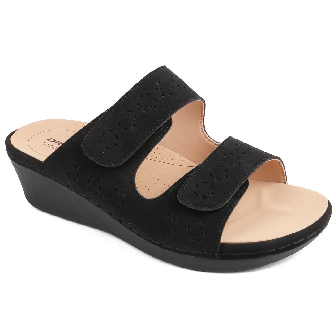 DR.KONG WOMEN REMOVABLE INSOLE SANDALS DK-S8000417E3-BLK(RP : $189)