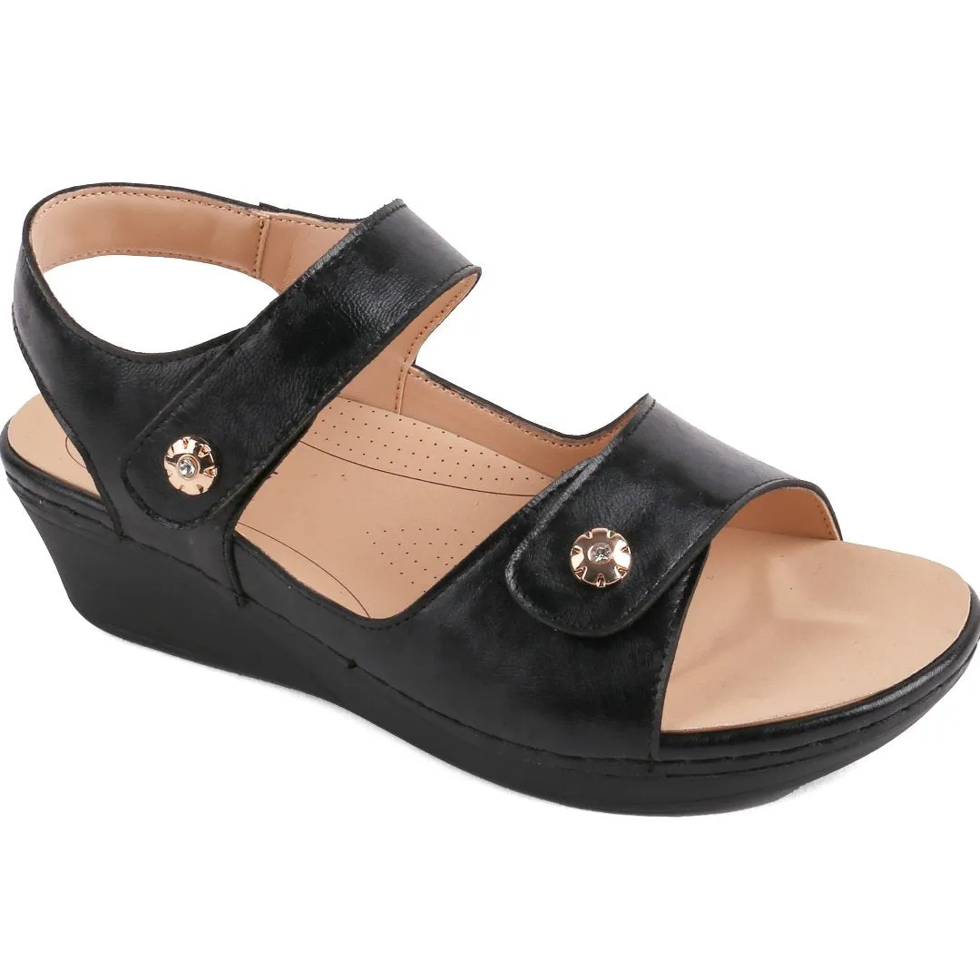 DR.KONG WOMEN REMOVABLE INSOLE SANDALS DK-S8000423E3-BLK(RP : $189)