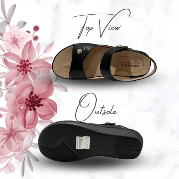 DR.KONG WOMEN REMOVABLE INSOLE SANDALS DK-S8000423E3-BLK(RP : $189)