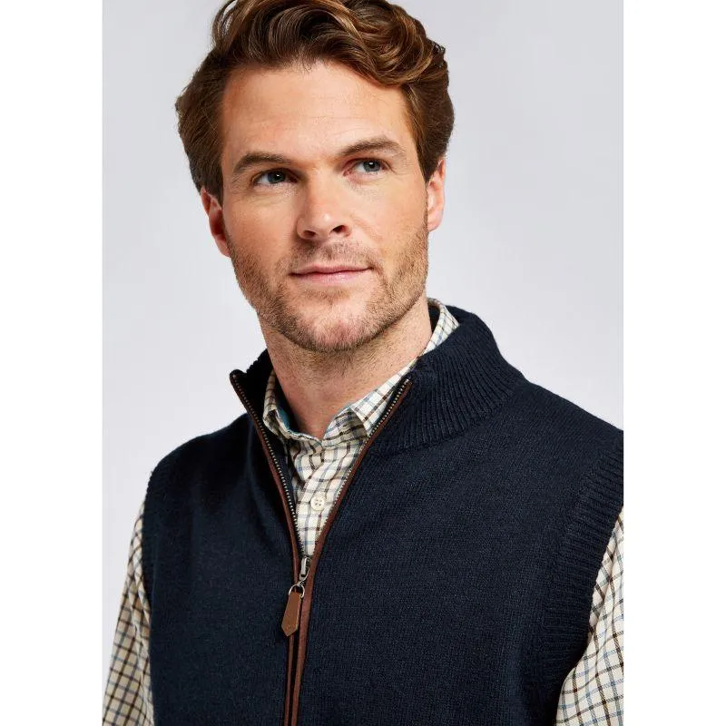 Dubarry Upperwood Mens Wool Blend Gilet - Navy