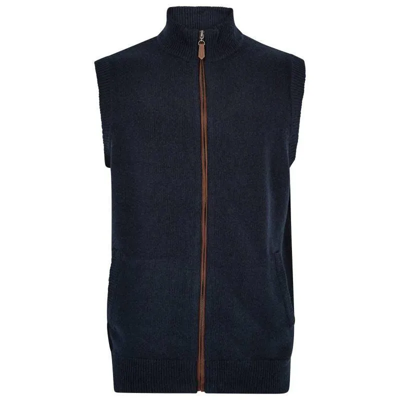 Dubarry Upperwood Mens Wool Blend Gilet - Navy